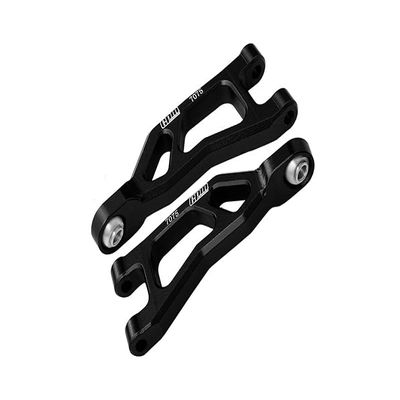Aluminum 7075 Alloy Rear Upper Suspension Arms for Arrma 1/14 Mojave GROM MEGA 380 Brushed 4X4 Small Scale Desert Truck RTR-ARA2104 Upgrades - Black