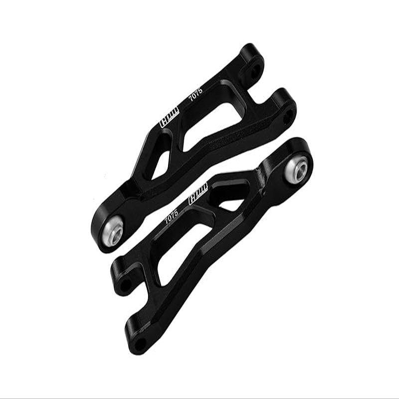 Aluminum 7075 Alloy Rear Upper Suspension Arms for Arrma 1/14 Mojave GROM MEGA 380 Brushed 4X4 Small Scale Desert Truck RTR-ARA2104 Upgrades - Black