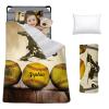 Custom Toddler Nap Mat for Preschool, Personalized Name Slumber Bags with Baseball Designs for Kids Daycare, Roll Up Sleeping Mats with Flannel Blanket & Removable Pillow for Boys Girls Color20 view 1