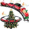 Christmas Train Set for Around The Tree Train Toys for Toddlers with Luxury Track & Glowing,Lights & Sound,Train Carriages & Tracks for 3 4 5 6 7 8+ Years Old Kids Decoration Indoor view 1
