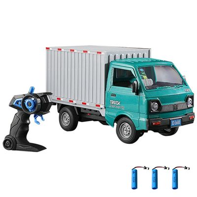 Dodoore Remote Control Car RC Truck,1:16 Scale RC Transporter Truck, 2.4GHz All Terrain RC Transport Cars with Spray & Light, 3 Batteries (Green)