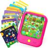 Kids Learning Tablet Educational Learning Pad for Toddlers 2-5 to Learn Alphabets, Numbers, Foods, Time, Music, Vehicles,Tablet Toy for Toddlers Ages 2 3 4 5 6 Years Old Pink view 1