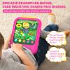Kids Learning Tablet Educational Learning Pad for Toddlers 2-5 to Learn Alphabets, Numbers, Foods, Time, Music, Vehicles,Tablet Toy for Toddlers Ages 2 3 4 5 6 Years Old Pink view 2