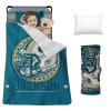 Custom Toddler Nap Mat for Preschool, Personalized Name Slumber Bags with Baseball Designs for Kids Daycare, Roll Up Sleeping Mats with Flannel Blanket & Removable Pillow for Boys Girls Color13 view 1