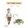 PULA Baby Push Walker with Wheels Toddler Wagon for First Learner Baby Toys 6-12 Months, 1 Year Old Birthday Gifts, Indoors and Outdoors (Green) view 2