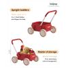 PULA Baby Push Walker with Wheels Toddler Wagon for First Learner Baby Toys 6-12 Months, 1 Year Old Birthday Gifts, Indoors and Outdoors (Red) view 3