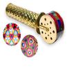 BRASSLICIOUS Triple Wheel Brass Kaleidoscope  Handmade Artistic Optical Instrument with Rotating Wheels, Designed for Adults | Creates Countless Intricate Patterns view 1