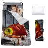 Custom Toddler Nap Mat for Preschool, Personalized Name Slumber Bags with Baseball Designs for Kids Daycare, Roll Up Sleeping Mats with Flannel Blanket & Removable Pillow for Boys Girls Color18 view 1