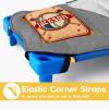 Custom Toddler Nap Mat for Preschool, Personalized Name Slumber Bags with Baseball Designs for Kids Daycare, Roll Up Sleeping Mats with Flannel Blanket & Removable Pillow for Boys Girls Color12 view 2