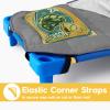 Custom Toddler Nap Mat for Preschool, Personalized Name Slumber Bags with Baseball Designs for Kids Daycare, Roll Up Sleeping Mats with Flannel Blanket & Removable Pillow for Boys Girls Color14 view 2