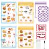 Diner Restaurant Play Set Food Play Kitchen Accessories Restaurant Toy Set 2 Double Sided Restaurant Menu Pen Waiters Order 60Page Receipt Book Pretend Play Set Role Play Accessories Total of 4 view 1