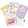 Diner Restaurant Play Set Food Play Kitchen Accessories Restaurant Toy Set 2 Double Sided Restaurant Menu Pen Waiters Order 60Page Receipt Book Pretend Play Set Role Play Accessories Total of 4 view 2