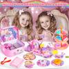 Hohosunlar Unicorn Tea Party Set for Little Girls, Toddler Princess Toy Tea Set, Pretend Play Teapot Dessert Tea Cup Set Food Kitchen Playset, Birthday Unicorn Gift for 3 4 5 6 7 8 Year Old Girl view 2