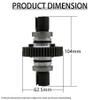 FLMLF Alloy Locked Diff Gear Kit for 1/5 Rc Rofun HPI Baja 5B SS 5T 5SC KM ROVAN Buggy 2.0 RC CAR Parts view 2