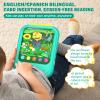 Kids Learning Tablet Educational Learning Pad for Toddlers 2-5 to Learn Alphabets, Numbers, Foods, Time, Music, Vehicles,Tablet Toy for Toddlers Ages 2 3 4 5 6 Years Old Green view 2