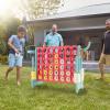 AKUSTIK Giant Connect Game Outdoor, 4 in a Row Jumbo 4 to Score Connect Game for Kids Adults Family Party Yard Lawn, Large Connect Game with Quick Release Slider 42 Jumbo Rings view 2