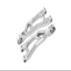 Aluminum 7075 Alloy Rear Upper Suspension Arms for Arrma 1/14 Mojave GROM MEGA 380 Brushed 4X4 Small Scale Desert Truck RTR-ARA2104 Upgrades - Silver view 1