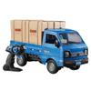 GoolRC Remote Control Car Kei Truck, 1:16 Scale RC Transport Pickup Truck with Spray and Light, 2.4GHz All Terrain RC Cars for Teens and Adults Christmas or Birthday Gift (Blue) view 1