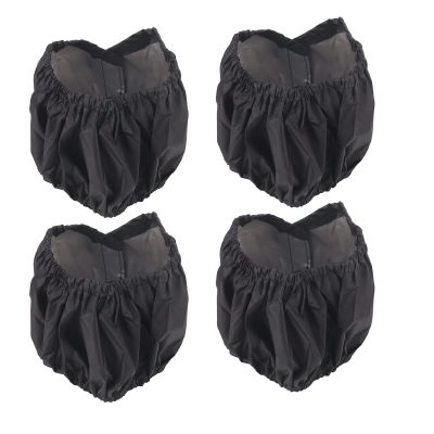4Pcs Stroller Wheel Covers, Wheelchair Wheel Covers Wheelchair Accessories for Kids Dustproof Black Baby Stroller Wheelchair Tire Protector (Small Size (Single Pack))