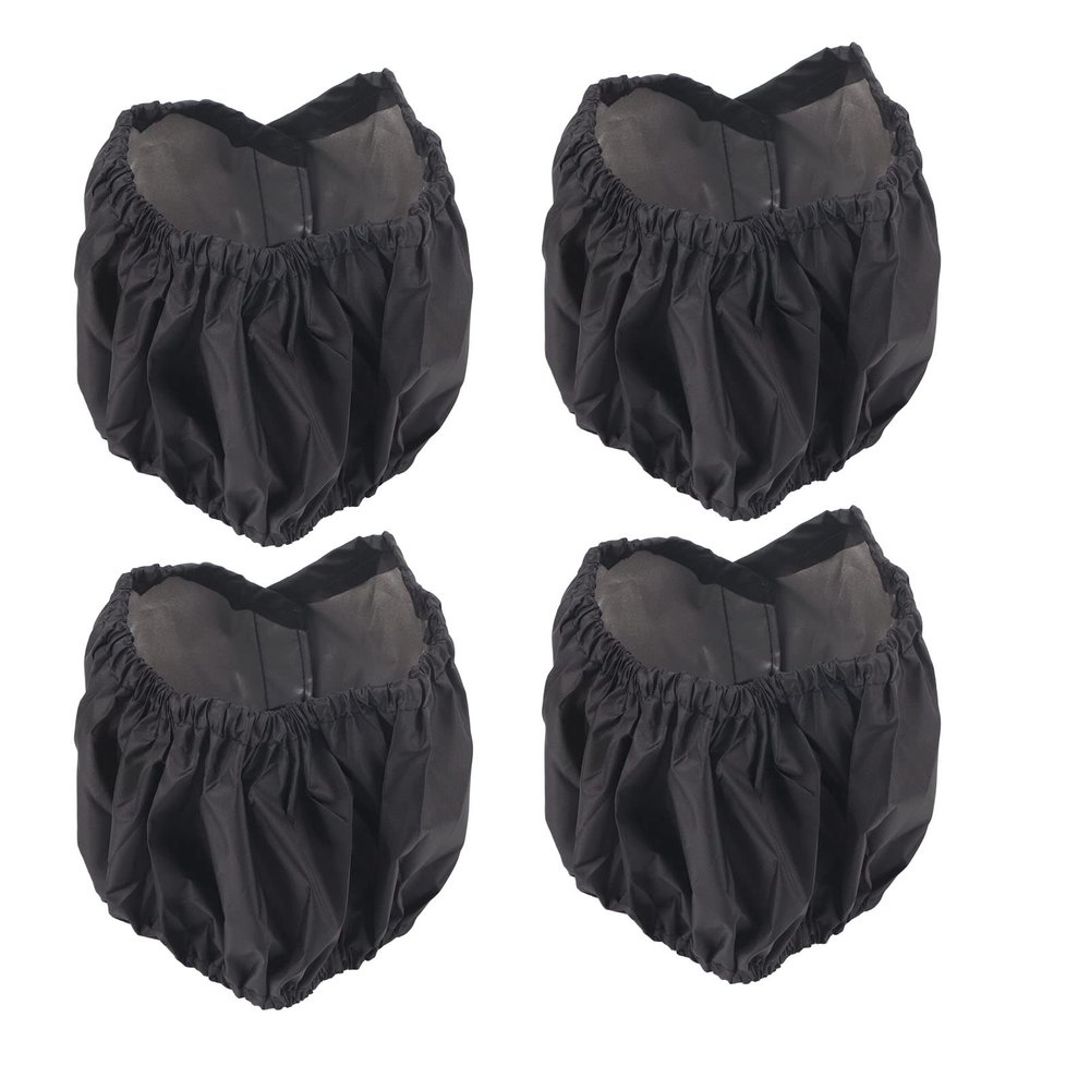 4Pcs Stroller Wheel Covers, Wheelchair Wheel Covers Wheelchair Accessories for Kids Dustproof Black Baby Stroller Wheelchair Tire Protector (Small Size (Single Pack))