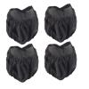 4Pcs Stroller Wheel Covers, Wheelchair Wheel Covers Wheelchair Accessories for Kids Dustproof Black Baby Stroller Wheelchair Tire Protector (Small Size (Single Pack)) view 1