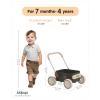 PULA Baby Push Walker with Wheels Toddler Wagon for First Learner Baby Toys 6-12 Months, 1 Year Old Birthday Gifts, Indoors and Outdoors (Black) view 2