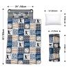 Custom Toddler Nap Mat for Preschool, Personalized Name Slumber Bags with Baseball Designs for Kids Daycare, Roll Up Sleeping Mats with Flannel Blanket & Removable Pillow for Boys Girls Color05 view 3