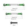 MECCANIXITY Adjustable Turnbuckles Camber Link Linkages Aluminum Alloy RC Car Steering Pull Rod Servo Linkages Tie Rod for 2WD 1/10 RC Car CrawlerGreen view 2