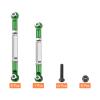 MECCANIXITY Adjustable Turnbuckles Camber Link Linkages Aluminum Alloy RC Car Steering Pull Rod Servo Linkages Tie Rod for 2WD 1/10 RC Car CrawlerGreen view 3