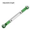 MECCANIXITY Adjustable Turnbuckles Camber Link Linkages Aluminum Alloy RC Car Steering Pull Rod Servo Linkages Tie Rod for 2WD 1/10 RC Car CrawlerGreen view 4