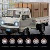 Dodoore Remote Control Car RC Kei Truck,1:16 Scale RC Transporter Pickup Truck, 2.4GHz All Terrain RC Transport Cars with Spray & Light, 2 Batteries (White) view 2