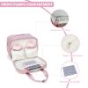 GEMIU Breastmilk Cooler Bag with Ice Pack,Fits 6 Baby Bottles Up to 9 Ounce Breast Milk Cooler Travel Bag Compatible with Wearable Breast Pumps & Accessories for Nursing Mom Daycare Pink view 2