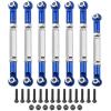 MECCANIXITY Adjustable Turnbuckles Camber Link Linkages Aluminum Alloy RC Car Steering Pull Rod Servo Linkages Tie Rod for 2WD 1/10 RC Car CrawlerDark Blue view 1