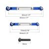 MECCANIXITY Adjustable Turnbuckles Camber Link Linkages Aluminum Alloy RC Car Steering Pull Rod Servo Linkages Tie Rod for 2WD 1/10 RC Car CrawlerDark Blue view 2