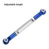MECCANIXITY Adjustable Turnbuckles Camber Link Linkages Aluminum Alloy RC Car Steering Pull Rod Servo Linkages Tie Rod for 2WD 1/10 RC Car CrawlerDark Blue view 4