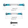 MECCANIXITY Adjustable Turnbuckles Camber Link Linkages Aluminum Alloy RC Car Steering Pull Rod Servo Linkages Tie Rod for 2WD 1/10 RC Car CrawlerBlue view 2