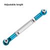 MECCANIXITY Adjustable Turnbuckles Camber Link Linkages Aluminum Alloy RC Car Steering Pull Rod Servo Linkages Tie Rod for 2WD 1/10 RC Car CrawlerBlue view 4
