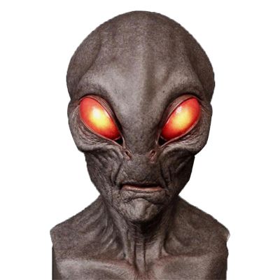 CACHW Realistic Mask Alien Mask Halloween Head Masks Deluxe Novelty Halloween Costume Party Latex Head Mask Alien