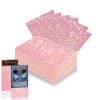 100 Count Pink Card Sleeves for Trading Cards, Perfect Fit Shiny MTG Card Sleeves, Holographic Card Sleeve Fit for Magic, Photocard, TCG, Baseball/Sports Cards, Yugioh Card, Game Card 66 * 91 mm view 1