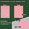 100 Count Pink Card Sleeves for Trading Cards, Perfect Fit Shiny MTG Card Sleeves, Holographic Card Sleeve Fit for Magic, Photocard, TCG, Baseball/Sports Cards, Yugioh Card, Game Card 66 * 91 mm view 3