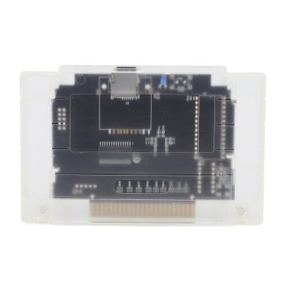 Game Cartridge with 3000 in 1 V1.0 Video Game Cartridge Card, 8GB Memory, SFC Game Console Memory Card Slot Built in Memory Card for SFC Game Console (White Transparent)