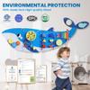 BlueWood Wooden Wall Busy Board Panels, Toddler Learning Activity Center, Montessori Philosophy Sensory, Educational Toys, Conducive to All-Round Development - Whale view 4