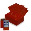 100 Count Red Card Sleeves for Trading Cards, Perfect Fit Shiny MTG Card Sleeve, Holographic Card Sleeves Fit for Magic, Photocard, TCG, Baseball/Sports Cards, Yugioh Card, Game Card 66 * 91 mm view 1