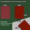 100 Count Red Card Sleeves for Trading Cards, Perfect Fit Shiny MTG Card Sleeve, Holographic Card Sleeves Fit for Magic, Photocard, TCG, Baseball/Sports Cards, Yugioh Card, Game Card 66 * 91 mm view 3