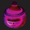 White and Red Light-Up Vinyl Santa Puffers PDQ - (2.75") 24 Pieces - Perfect Fun Giveaways for Holiday Parties, Classroom Prizes, or as a Stocking Stuffers view 2