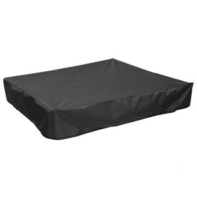 79X79 Inch Square Black Sandbox Cover Heavy Duty Tear Resistant Sandpit Protector for Sandpit Toys Swimming Pool and Furniture
