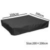 79X79 Inch Square Black Sandbox Cover Heavy Duty Tear Resistant Sandpit Protector for Sandpit Toys Swimming Pool and Furniture view 3