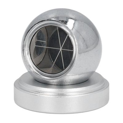 K9 Glass Ball Prism with Magnetic Base, BP001B Spherical Prism Head Total Station Reflective Sphere for Measurement