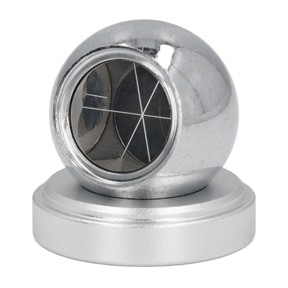 K9 Glass Ball Prism with Magnetic Base, BP001B Spherical Prism Head Total Station Reflective Sphere for Measurement