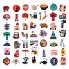 100 Pack Japan Japanese Stickers, Japan Japanese Party Favors, Birthday Decorations view 2